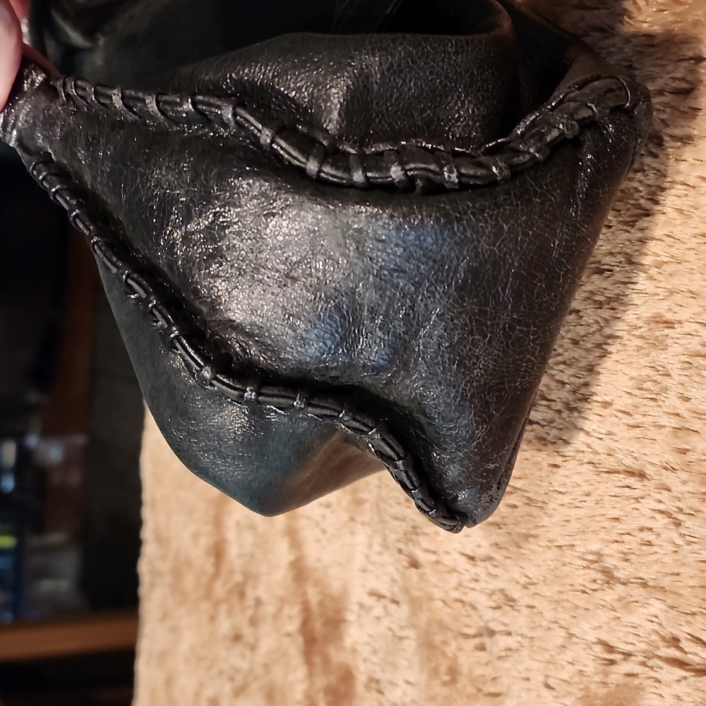 Vintage Rachel Lynn small Black Leather purse - Picture 4 of 14
